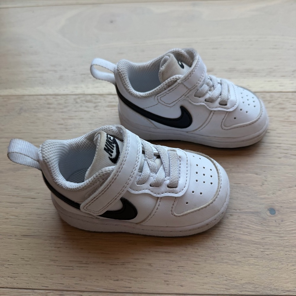 Nike Toddler Court Borough Low Black White 4C